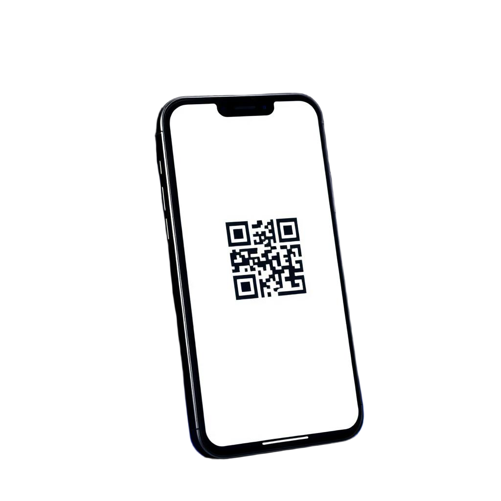 QR Code aziendale visualizzato su smartphone